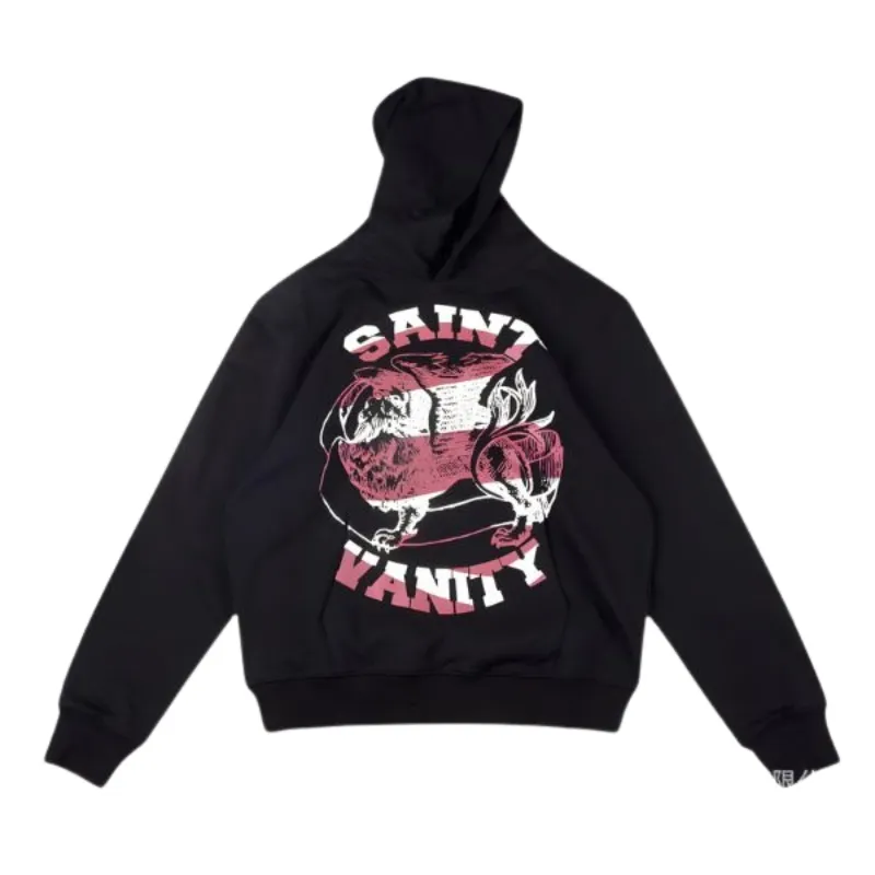 Saint Vanity Graphic Black Hoodie